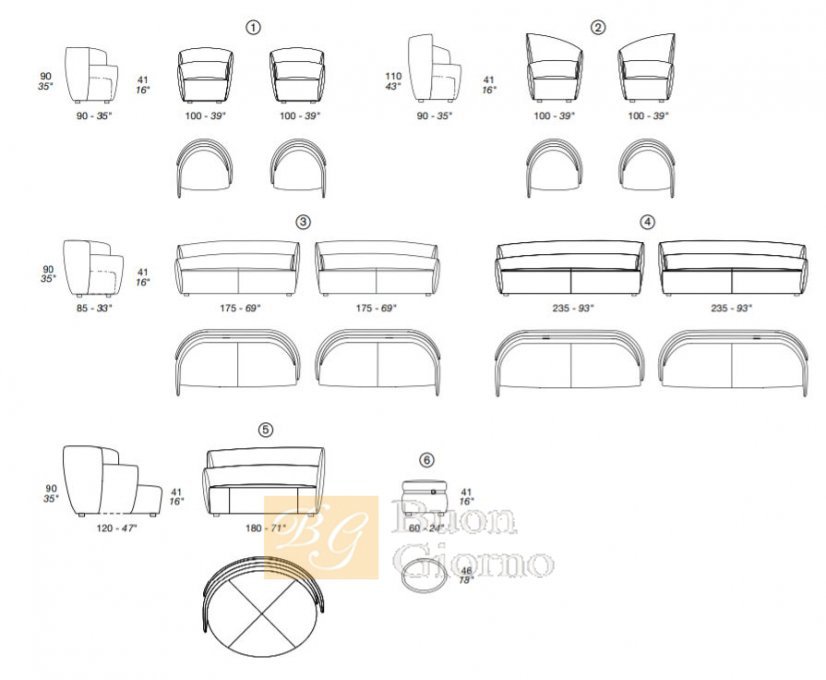 Диван ODEON LOVE SEAT Prianera