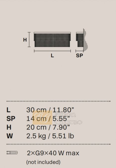 Бра Impero&Deco VE 815/A2 фабрики Masiero